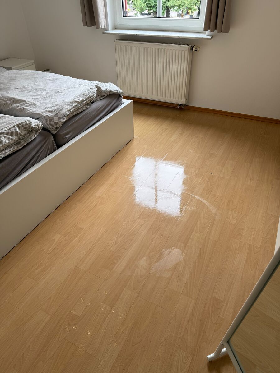 Gereinigtes Schlafzimmer