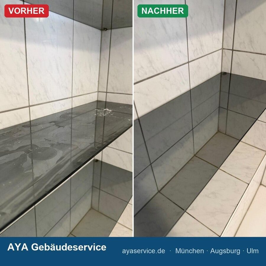 Vorher/Nachher: Fensterreinigung
