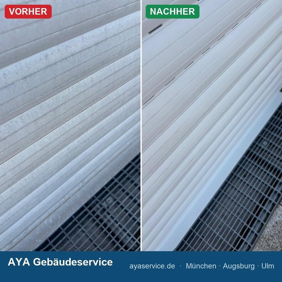 Vorher/Nachher: Boden-Grundreinigung
