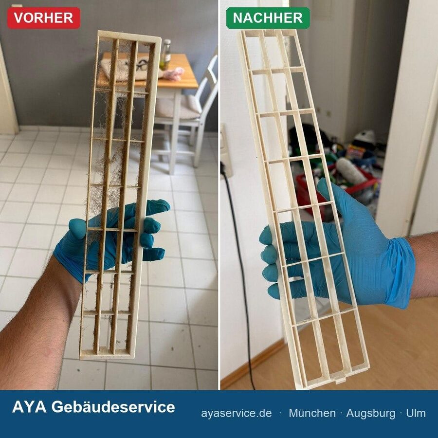 Vorher/Nachher: Sanitärcontainer-Reinigung